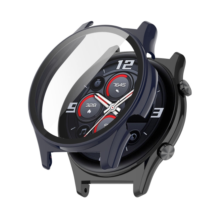 For Honor Watch GS 3 PC+Tempered Glass Watch Case(Ink Blue) - Watch Cases by PMC TechLife | Online Shopping South Africa | PMC TechLife | Buy Now Pay Later Mobicred
