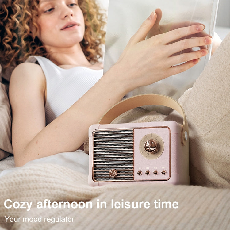 HM11 PLUS Portable HIFI Mini Retro Wireless Bluetooth Speaker(Light Purple) - Mini Speaker by PMC TechLife | Online Shopping South Africa | PMC TechLife