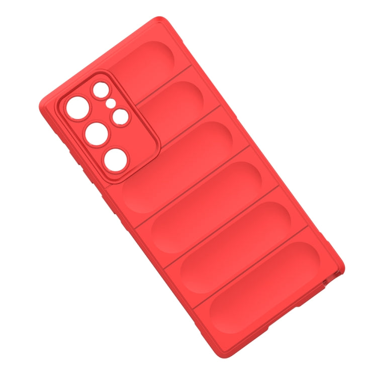 For Samsung Galaxy S22 Ultra 5G Magic Shield TPU + Flannel Phone Case(Black) - Galaxy S22 Ultra 5G Cases by PMC TechLife | Online Shopping South Africa | PMC TechLife | Buy Now Pay Later Mobicred