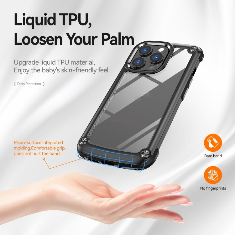 For iPhone 14 Pro Max TPU + PC Lens Protection Phone Case (Black) - iPhone 14 Pro Max Cases by PMC TechLife | Online Shopping South Africa | PMC TechLife | Buy Now Pay Later Mobicred