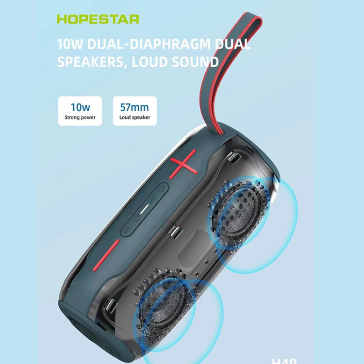 HOPESTAR H49 RGB Light TWS Waterproof Wireless Bluetooth Speaker(Grey) - free shipping - PMC TechLife - Order now!