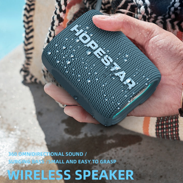 HOPESTAR H54 RGB Light TWS Waterproof Wireless Bluetooth Speaker(Grey) - Waterproof Speaker by HOPESTAR | Online Shopping South Africa | PMC TechLife | Buy Now Pay Later Mobicred