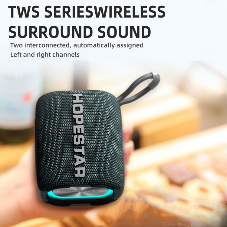 HOPESTAR H54 RGB Light TWS Waterproof Wireless Bluetooth Speaker(Grey) - Waterproof Speaker by HOPESTAR | Online Shopping South Africa | PMC TechLife | Buy Now Pay Later Mobicred