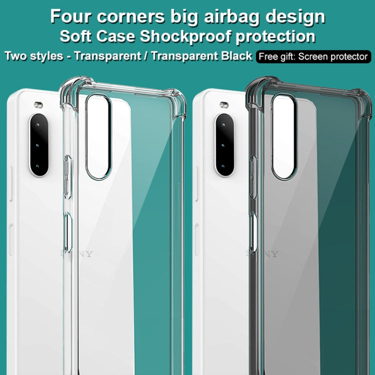 For Sony Xperia 10 IV imak All-inclusive Shockproof Airbag TPU Case with Screen Protector(Transparent) - Sony Cases by imak | Online Shopping South Africa | PMC TechLife | Buy Now Pay Later Mobicred