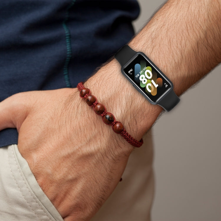 For Huawei Band 7 Silicone Watch Band(Red) - Watch Bands by PMC TechLife | Online Shopping South Africa | PMC TechLife | Buy Now Pay Later Mobicred