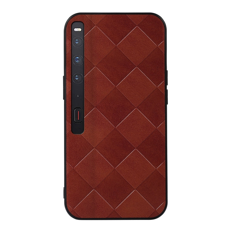 For Huawei Mate Xs 2 Weave Plaid PU Phone Case(Brown) - free shipping - PMC TechLife - Order now!