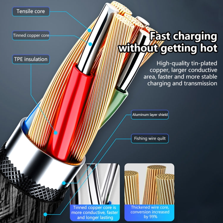 8 Pin 5A Beauty Tattoo USB Charging Cable,Cable Length: 1m(Green) - Normal Style Cable by PMC TechLife | Online Shopping South Africa | PMC TechLife