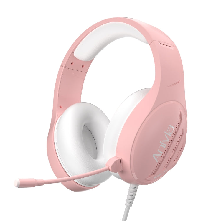 Anivia A10 3.5mm Wired Music Headset with Mic(Pink) - free shipping - PMC TechLife - Order now!