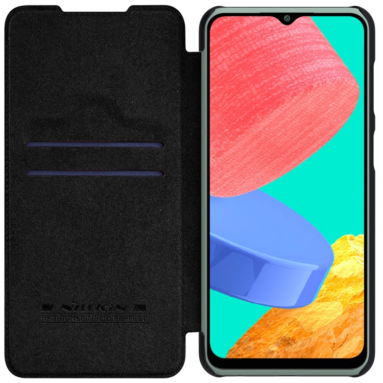 For Samsung Galaxy M33 5G NILLKIN QIN Series Crazy Horse Texture Leather Case(Black) - Galaxy Phone Cases by NILLKIN | Online Shopping South Africa | PMC TechLife | Buy Now Pay Later Mobicred