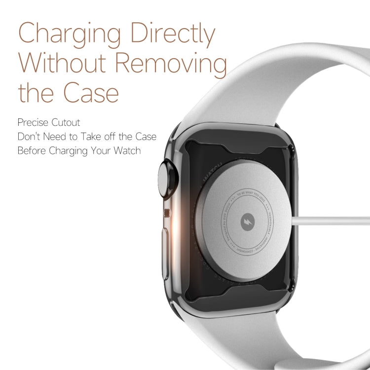DUX DUCIS Samo Series Electroplated TPU Watch Case For Apple Watch Series 9 / 8 / 7 45mm(Black) - free shipping - PMC TechLife - Order now!