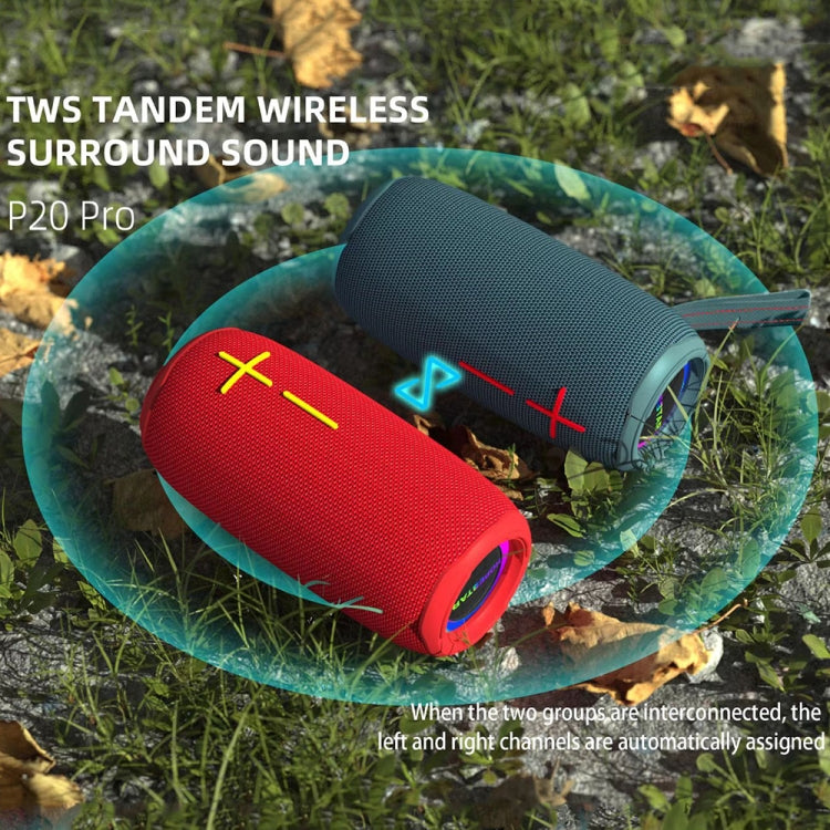 HOPESTAR P20 Pro Waterproof Wireless Bluetooth Speaker(Red) - Waterproof Speaker by HOPESTAR | Online Shopping South Africa | PMC TechLife | Buy Now Pay Later Mobicred