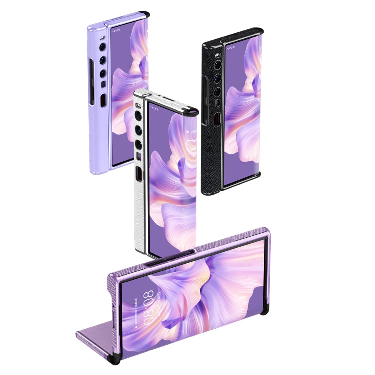 For Huawei Mate Xs 2 Ultra-thin Frame Paste Leather Shockproof Phone Case(Blue) - Huawei Cases by PMC TechLife | Online Shopping South Africa | PMC TechLife