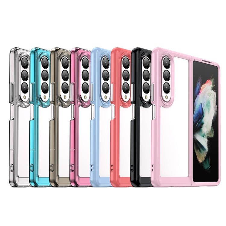 For Samsung Galaxy Z Fold4 5G Colorful Series Acrylic + TPU Phone Case(Black) - Galaxy Phone Cases by PMC TechLife | Online Shopping South Africa | PMC TechLife | Buy Now Pay Later Mobicred