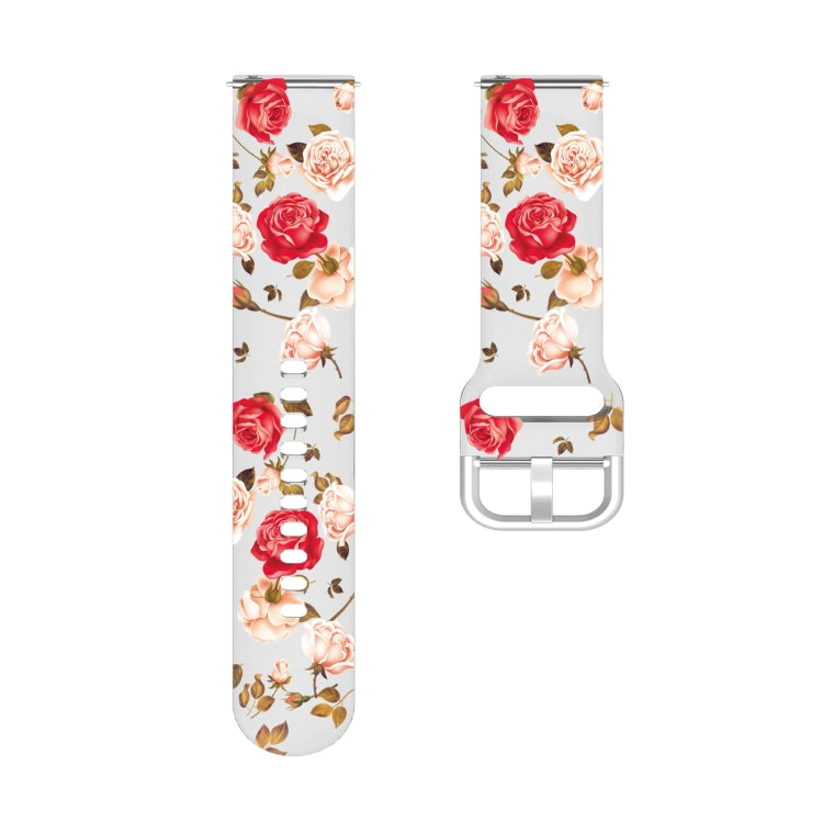 For Samsung Galaxy Watch4 20mm Transparent Printed TPU Silicone Watch Band(2) - Watch Bands by PMC TechLife | Online Shopping South Africa | PMC TechLife | Buy Now Pay Later Mobicred