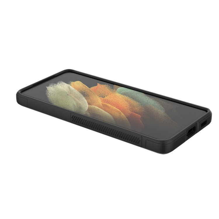 For Samsung Galaxy S21 Ultra  5G Magic Shield TPU + Flannel Phone Case(Grey) - Galaxy S21 Ultra 5G Cases by PMC TechLife | Online Shopping South Africa | PMC TechLife | Buy Now Pay Later Mobicred