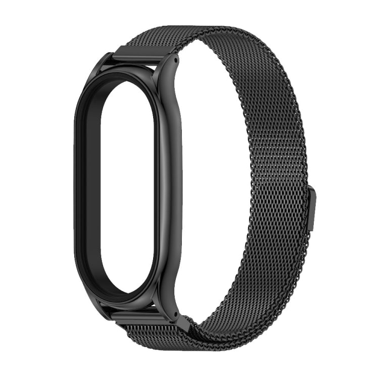 For Xiaomi Mi Band 7 / 7 NFC MIJOBS Milan Magnetic Plus Stainless Steel Watch Band(Black) - Watch Bands by MIJOBS | Online Shopping South Africa | PMC TechLife | Buy Now Pay Later Mobicred