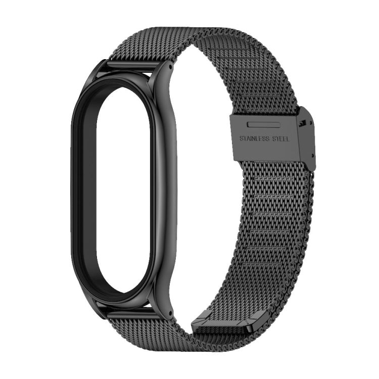 For Xiaomi Mi Band 7 / 7 NFC MIJOBS Milan Buckle Plus Stainless Steel Watch Band(Black) - Watch Bands by MIJOBS | Online Shopping South Africa | PMC TechLife | Buy Now Pay Later Mobicred