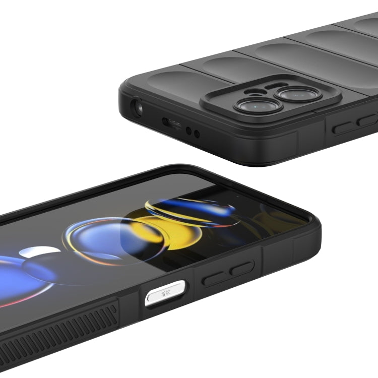 For Xiaomi Redmi Note 11T Pro Magic Shield TPU + Flannel Phone Case(Grey) - free shipping - PMC TechLife - Order now!