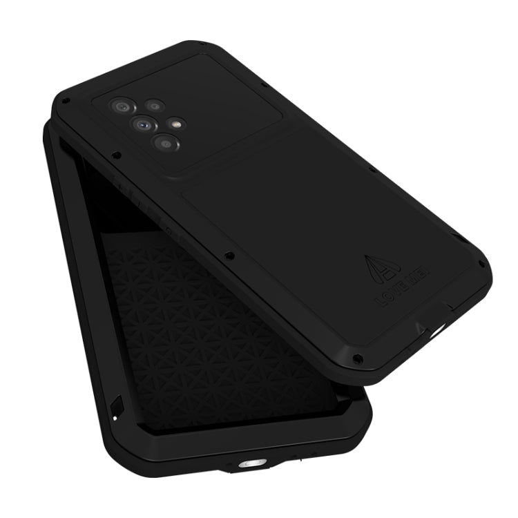 For Samsung Galaxy A53 LOVE MEI Metal Shockproof Waterproof Dustproof Protective Phone Case with Glass(Yellow) - Galaxy Phone Cases by LOVE MEI | Online Shopping South Africa | PMC TechLife | Buy Now Pay Later Mobicred