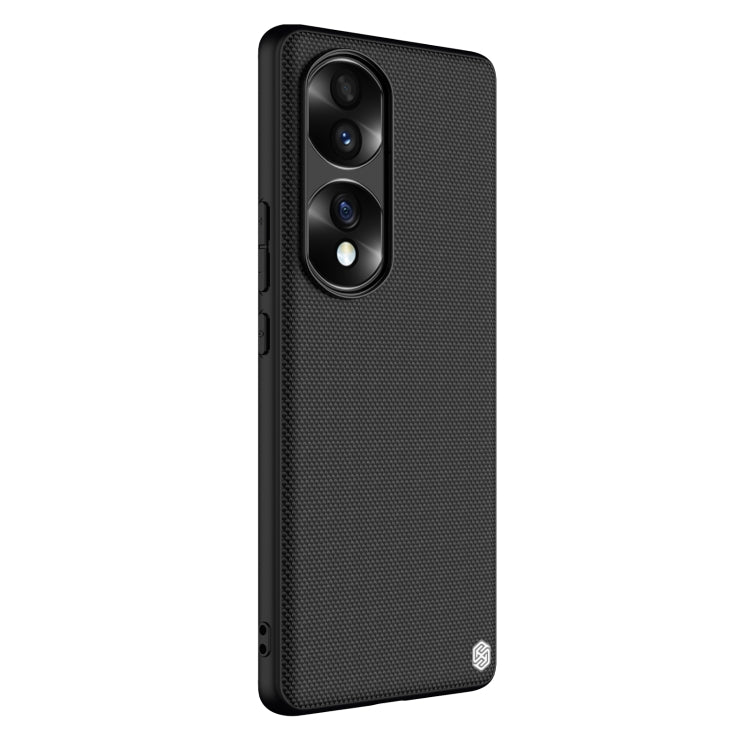 For Honor 70 Pro/70 Pro + NILLKIN 3D Textured Nylon Fiber TPU Phone Case(Black) - Honor Cases by NILLKIN | Online Shopping South Africa | PMC TechLife