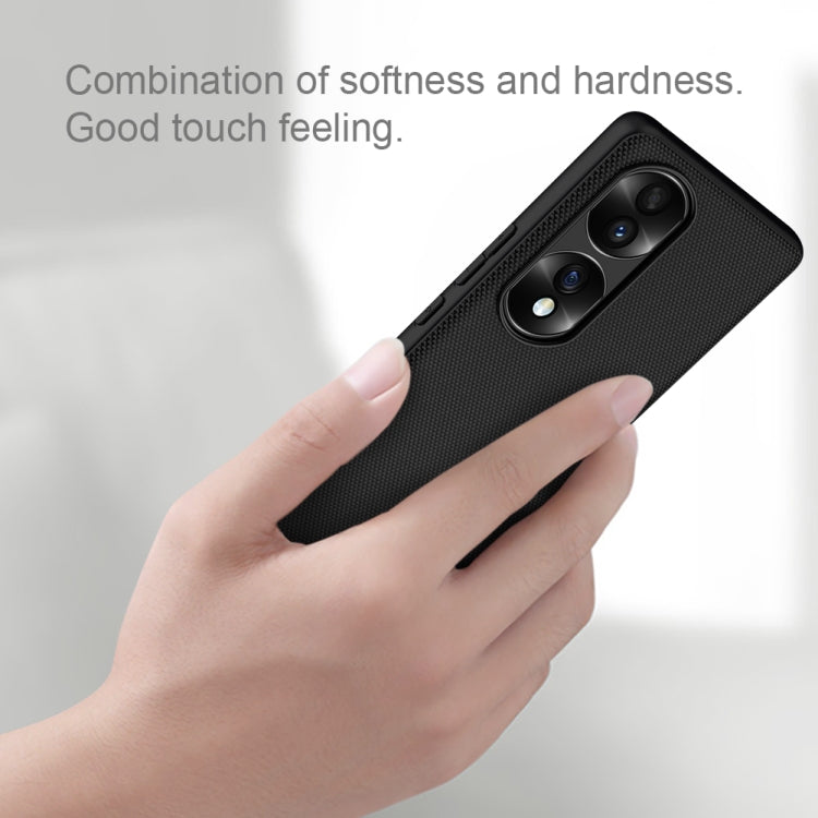For Honor 70 Pro/70 Pro + NILLKIN 3D Textured Nylon Fiber TPU Phone Case(Black) - Honor Cases by NILLKIN | Online Shopping South Africa | PMC TechLife