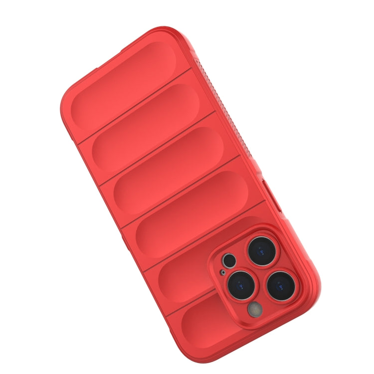 For iPhone 14 Pro Max Magic Shield TPU + Flannel Phone Case (Red) - iPhone 14 Pro Max Cases by PMC TechLife | Online Shopping South Africa | PMC TechLife | Buy Now Pay Later Mobicred