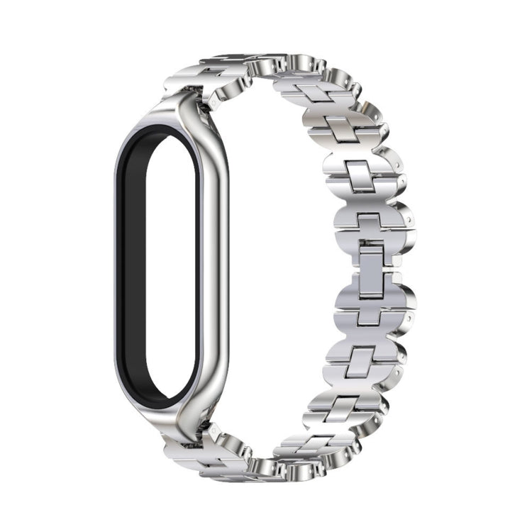 For Xiaomi Mi Band 5 / 6 MIJOBS Bone Chain Double Hole Metal Watch Band(Silver) - free shipping - PMC TechLife - Order now!