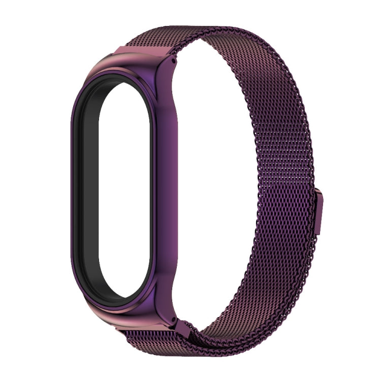 For Xiaomi Mi Band 7 / 7 NFC MIJOBS CS Milan Magnetic Stainless Steel Watch Band(Purple) - Watch Bands by MIJOBS | Online Shopping South Africa | PMC TechLife | Buy Now Pay Later Mobicred