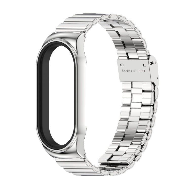 For Xiaomi Mi Band 7 / 7 NFC MIJOBS CS Bamboo Buckle Stainless Steel Watch Band(Silver) - Watch Bands by MIJOBS | Online Shopping South Africa | PMC TechLife | Buy Now Pay Later Mobicred