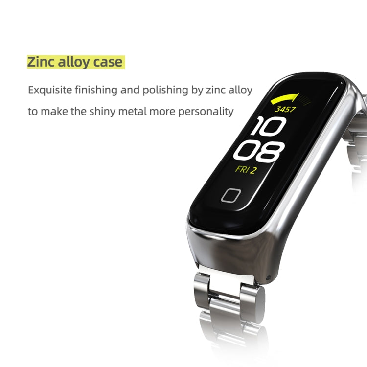 For Samsung Galaxy Fit 2 MIJOBS Three-bead Metal Stainless Steel Watch Band(Black) - free shipping - PMC TechLife - Order now!