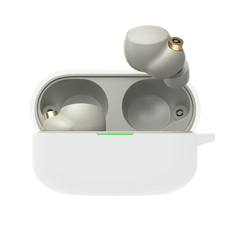 For Sony WF-1000XM4 Wireless Earphone Silicone Protective Case(White) - Sony Earphone Case by PMC TechLife | Online Shopping South Africa | PMC TechLife