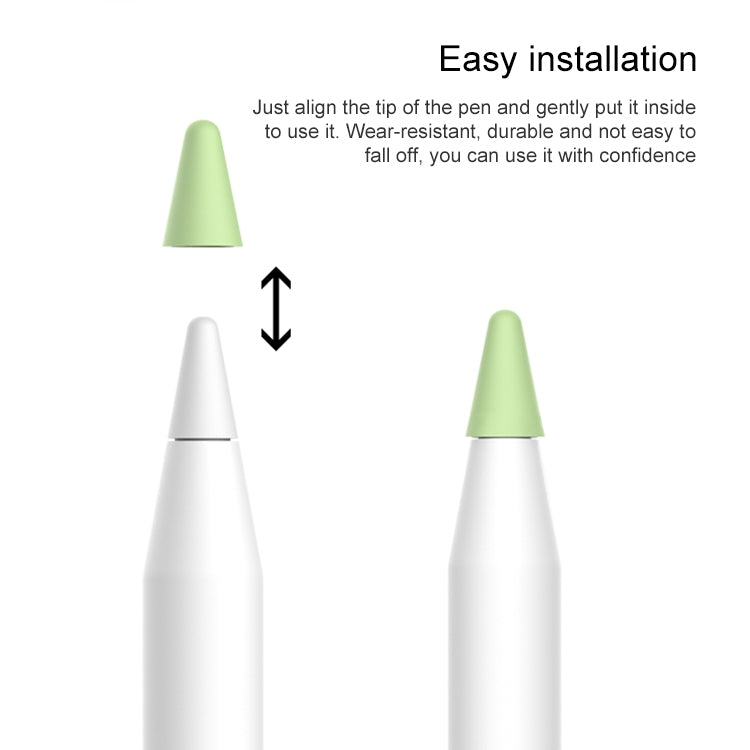 8 PCS / Set Universal Wearable Stylus Nib Cover For Apple Pencil 1 / 2(Grey) - Pencil Accessories by PMC TechLife | Online Shopping South Africa | PMC TechLife