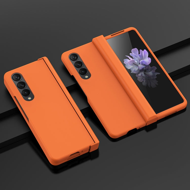 For Samsung Galaxy Z Fold4 5G PC Skin Feel Folding Phone Case(Orange) - Galaxy Z Fold4 5G Cases by PMC TechLife | Online Shopping South Africa | PMC TechLife | Buy Now Pay Later Mobicred