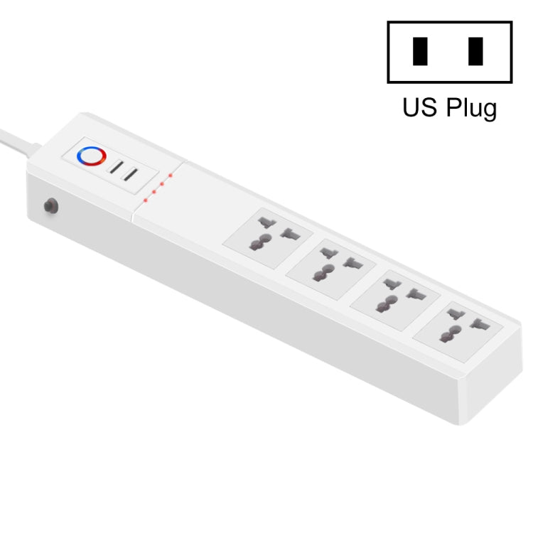 WiFi 10A SM-SO306-M 4 Holes + 2 USB Multi-purpose Smart Power Strip(US Plug) - Smart Socket by PMC TechLife | Online Shopping South Africa | PMC TechLife