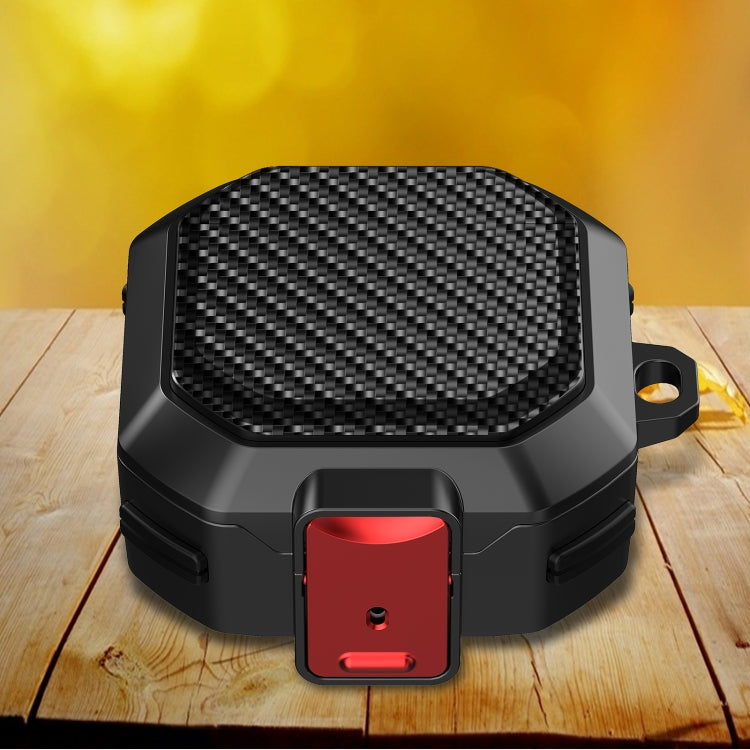 For Samsung Galaxy Buds Live/Buds Pro/Buds 2/2 Pro Anti-fall Earphones Case with Switch(Black Red 2) - Samsung Earphone Case by PMC TechLife | Online Shopping South Africa | PMC TechLife