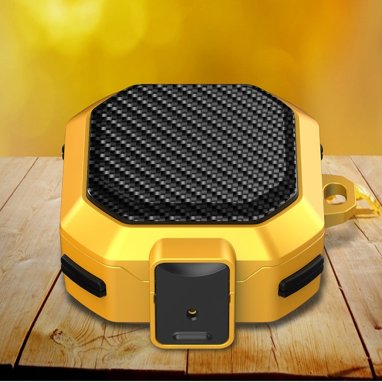 For Samsung Galaxy Buds Live/Buds Pro/Buds 2/2 Pro Anti-fall Earphones Case with Switch(Black Yellow) - Samsung Earphone Case by PMC TechLife | Online Shopping South Africa | PMC TechLife