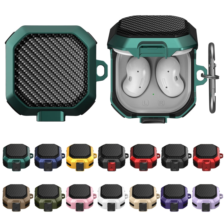 For Samsung Galaxy Buds Live/Buds Pro/Buds 2/2 Pro Anti-fall Earphones Case with Switch (Purple) - Samsung Earphone Case by PMC TechLife | Online Shopping South Africa | PMC TechLife
