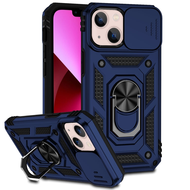 For iPhone 14 Plus Sliding Camshield Holder Phone Case (Blue) - iPhone 14 Plus Cases by PMC TechLife | Online Shopping South Africa | PMC TechLife | Buy Now Pay Later Mobicred