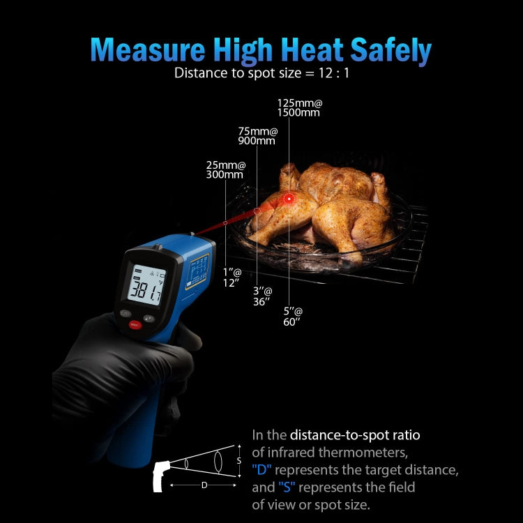 BENETECH GM321 Digital Non-Contact Infrared Thermometer, Battery Not Included - Thermostat & Thermometer by BENETECH | Online Shopping South Africa | PMC TechLife | Buy Now Pay Later Mobicred
