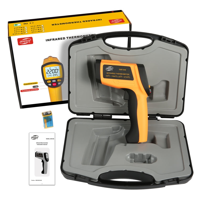 BENETECH GM1500 LCD Display Infrared Thermometer, Battery Not Included - free shipping - PMC TechLife - Order now!