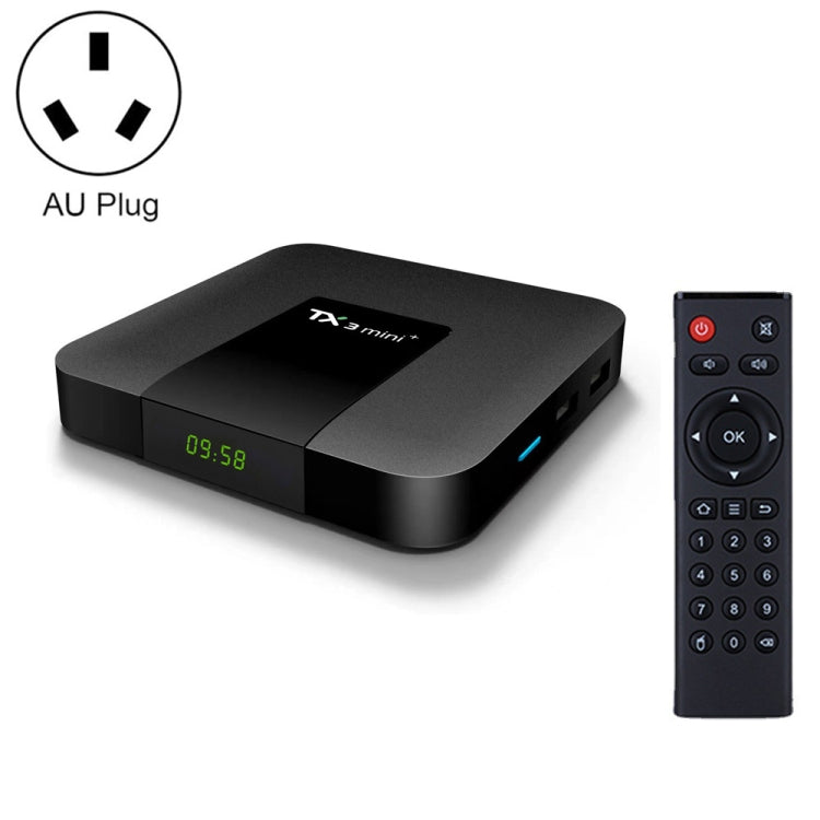 TX3 mini+  Android 11.0 Smart TV Box, Amlogic S905W2 Quad Core, Memory:4GB+32GB, 2.4GHz / 5GHz WiFi(AU Plug) - Amlogic S905 by PMC TechLife | Online Shopping South Africa | PMC TechLife