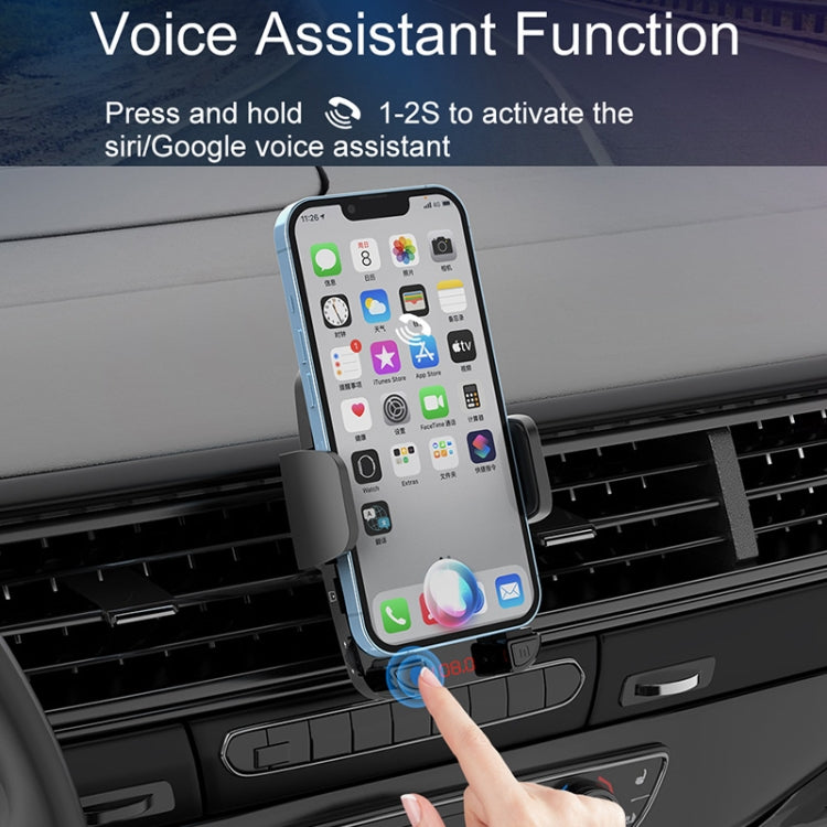 C1 Car Bluetooth 5.0 MP3 Player FM Transmitter Air Outlet Phone Holder - Car MP3 & MP4 & MP5 by PMC TechLife | Online Shopping South Africa | PMC TechLife