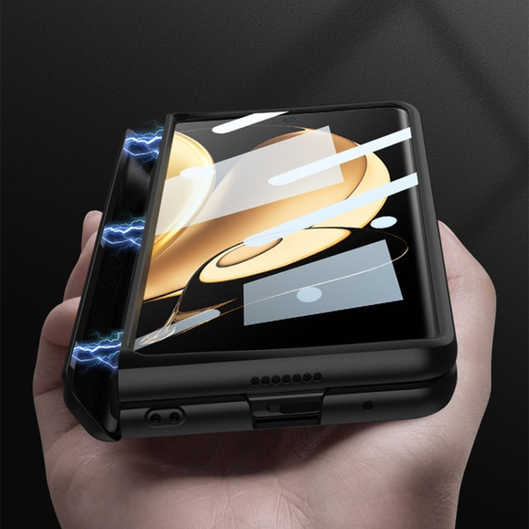 For Honor Magic V GKK Magnetic Hinge Flip Phone Case with Holder(Orange) - free shipping - PMC TechLife - Order now!