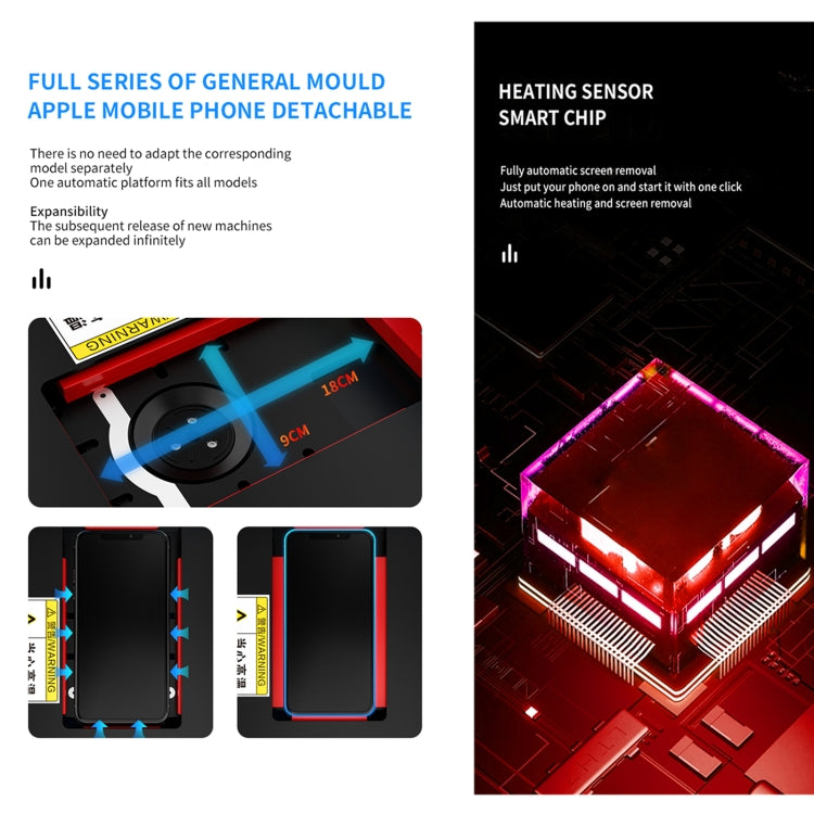 TBK 288  Built-in Pump Vacuum Automatic Intelligent Control Screen Removal Tool, US Plug - free shipping - PMC TechLife - Order now!