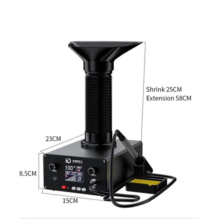 TBK D-201 2 in 1 Intelligent Constant Temperature Soldering Iron With Solder Smoking Absorber Tool, US Plug - free shipping - PMC TechLife - Order now!