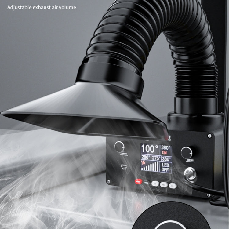 TBK D-201 2 in 1 Intelligent Constant Temperature Soldering Iron With Solder Smoking Absorber Tool, EU Plug - free shipping - PMC TechLife - Order now!