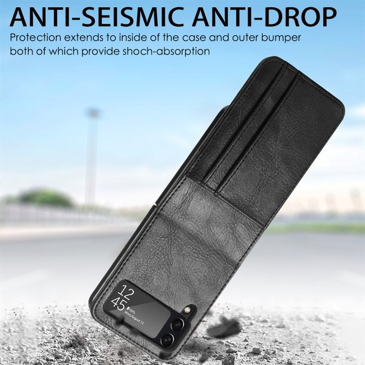 For Samsung Galaxy Z Flip4 5G Vertical Flip Card Slot Leather Phone Case(Pink) - free shipping - PMC TechLife - Order now!