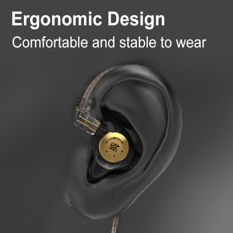 KZ-EDX PRO 1.25m Dynamic HiFi In-Ear Sports Music Headphones, Style:Without Microphone(Transparent) - In Ear Wired Earphone by KZ | Online Shopping South Africa | PMC TechLife | Buy Now Pay Later Mobicred