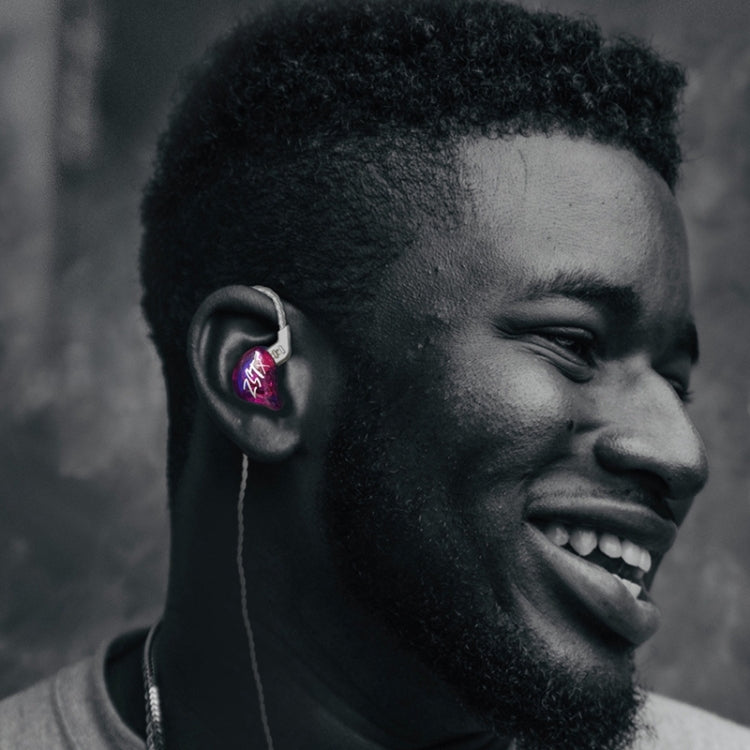 KZ-ZST X 1.25m Ring Iron Hybrid Driver In-Ear Noise Cancelling Earphone, Style:With Microphone(Black) - free shipping - PMC TechLife - Order now!