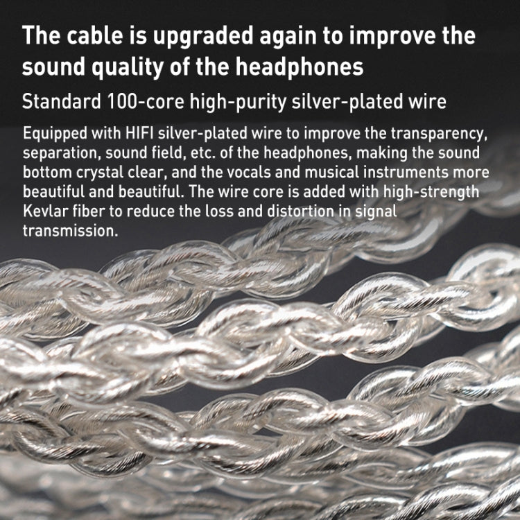 KZ-ZST X 1.25m Ring Iron Hybrid Driver In-Ear Noise Cancelling Earphone, Style:Without Microphone(Colorful) - free shipping - PMC TechLife - Order now!